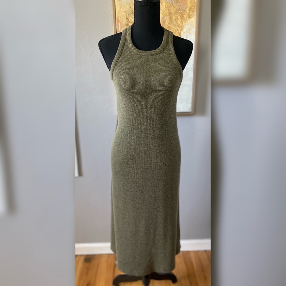Madewell Ribbed Knit Midi Dress